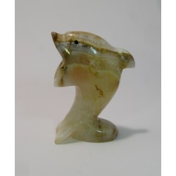 Kamenný delfín onyx figurka soška 3