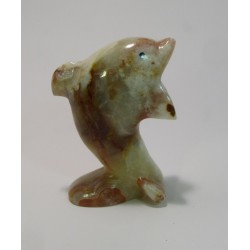 Kamenný delfín onyx figurka soška 2