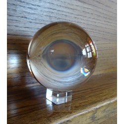 Křišťálová koule s podstavcem 10 cm