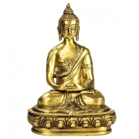Buddha Amitabha mosazná 20 cm kovová soška
