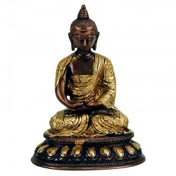 Buddha Amitabha mosazný 15 cm kovová soška