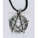 Amulet - náhrdelník pentagram 3 na šňůrce