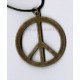 Amulet - náhrdelník PEACE (hippies) 1 na šňůrce